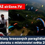 Ohlasy: Český tým má bronz z MS v paraglidingu 2021