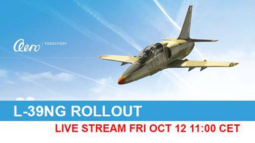 ŽIVĚ: Rollout letounu L-39NG v Aeru Vodochody – 12. října 2018 od 11:00